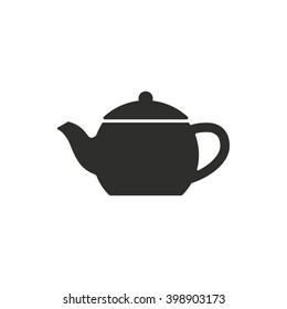 Tea   vector icon. Black  illustration isolated on white  background for graphic and web design.