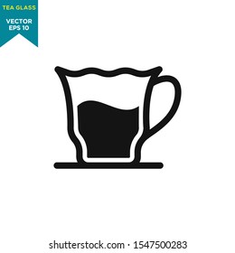 tea vector icon, tea glass icon in trendy flat style 