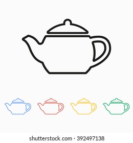 Tea  vector icon. Illustration isolated on white  background for graphic and web design.