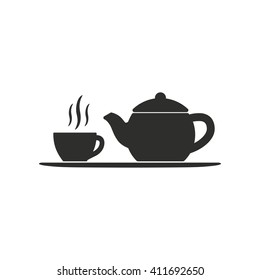 Tea   vector icon. Illustration isolated on white  background for graphic and web design.