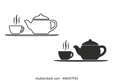 Tea vector icon. Illustration isolated on white background for graphic and web design.