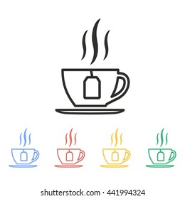 Tea vector icon. Illustration isolated on white background for graphic and web design.