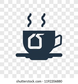 Tea vector icon isolated on transparent background, Tea transparency logo concept