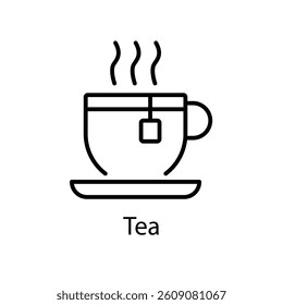 Tea vector icon stock illustration