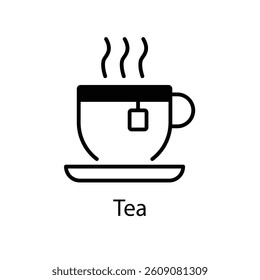 Tea vector icon stock illustration