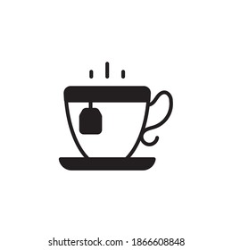 Tea Vector Icon Style Illustration. EPS 10 File