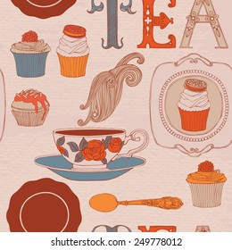 Tea. Vector illustration.