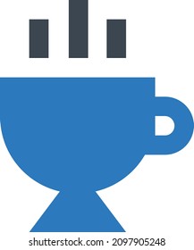 tea vector illustration isolated on a transparent background. glyph vector icons for concept or web graphics.