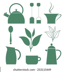 Tea vector illustration. Isolated tea on white background