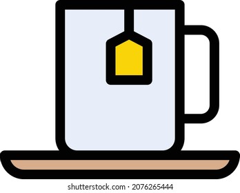 ilustración de tea Vector en un fondo transparente. Símbolos de calidad premium. Icono vectorial de trazo para el concepto y diseño gráfico.