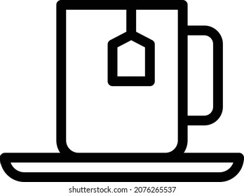 tea Vector illustration on a transparent background. Premium quality symbols. Stroke vector icon for concept and graphic design.