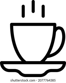 tea Vector illustration on a transparent background. Premium quality symbols. Stroke vector icon for concept and graphic design.