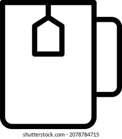 tea Vector illustration on a transparent background. Premium quality symbols. Stroke vector icon for concept and graphic design.
