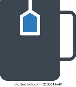 tea Vector illustration on a transparent background. Premium quality symbols. Stroke vector icon for concept and graphic design.