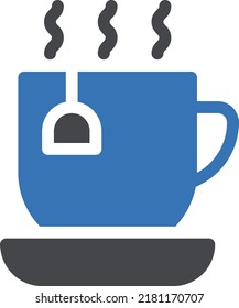 Tea-Vektorgrafik auf transparentem Hintergrund.Symbole in Premium-Qualität.Glyphen-Vektorsymbol für Konzept und Grafikdesign.