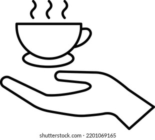 ilustración de tea Vector en un fondo transparente.Símbolos de calidad premium.Iconos vectoriales de trazo para el concepto y el diseño gráfico.
