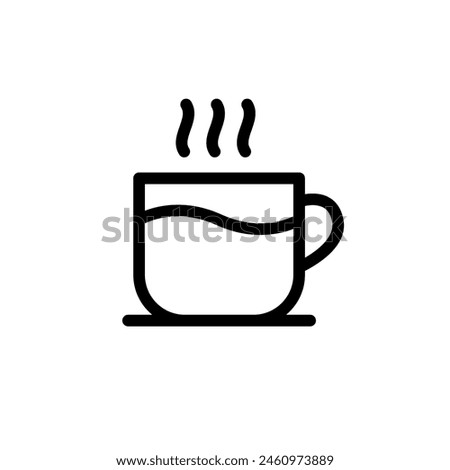 Tea vector line icon. Food icon collection. Thin signs for restaurant menu. Pixel perfect 64x64. Editable Strokes
