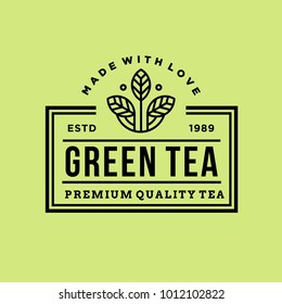 tea - vector logo/icon illustration label