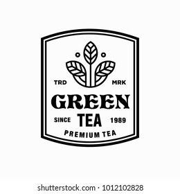 tea - vector logo/icon illustration label