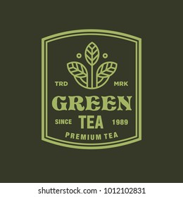 tea - vector logo/icon illustration label