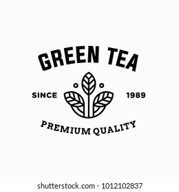 tea - vector logo/icon illustration label