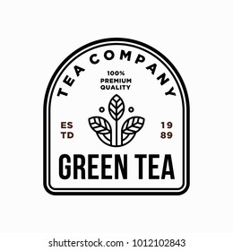 tea - vector logo/icon illustration label