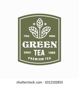 tea - vector logo/icon illustration label