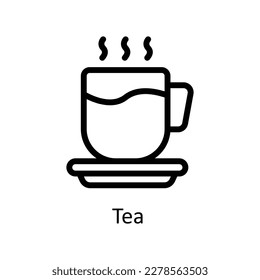 Tea Vector       outline Icons. Simple stock illustration stock