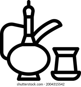 tea vector thin line icon