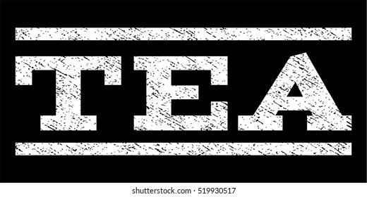 Tea Watermark Stamp Text Caption Between Stock Vector (Royalty Free ...