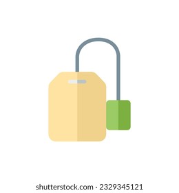 teabag icon of color style design vector template