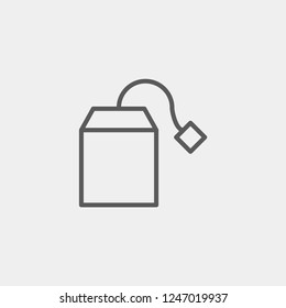 Teabag icon isolated on background. Tea symbol modern, simple, vector, icon for website design, mobile app, ui. Vector Illustration