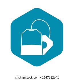 Teabag icon in simple style isolated vector illustration