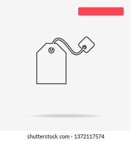 Teabag icon. Vector concept illustration for design.