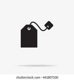 Teabag icon. Vector concept illustration for design.