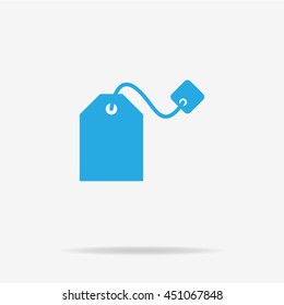 Teabag icon. Vector concept illustration for design.