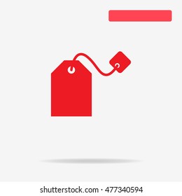 Teabag icon. Vector concept illustration for design.
