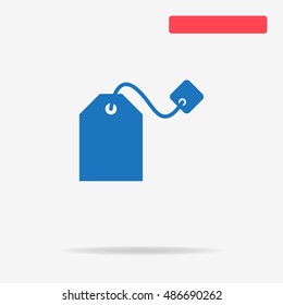 Teabag icon. Vector concept illustration for design.