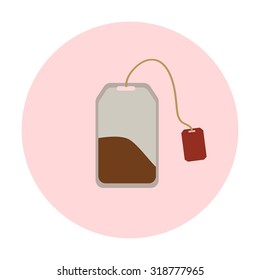 Teabag icon, vector illustration