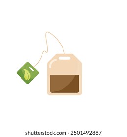 Teabag with string vector icon, Tea bag icon for apps and web