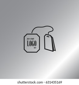 Teabag / tea bag line art icon for apps and websites
