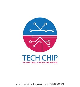 Teach Chip Logo Template Design