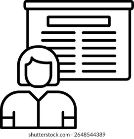 Teach Filled Style Icon Design