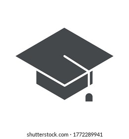 teach school and education graduation cap success silhouette style icon vector illustration