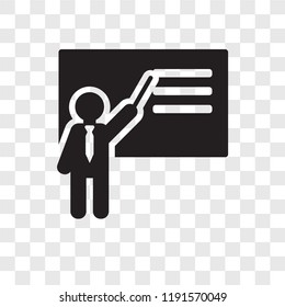 Teach vector icon isolated on transparent background, Teach transparency logo concept