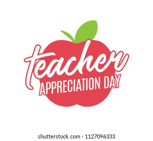 Teacher Appreciation Day Thank You Teacher Stock Vector (Royalty Free ...