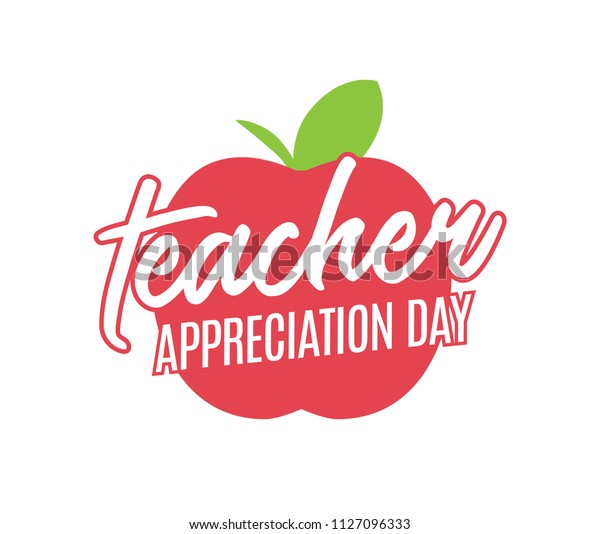 Teacher Appreciation Day Thank You Teacher Stock Vector (Royalty Free ...