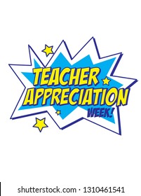 Teacher Appreciation Week Comic Starburst