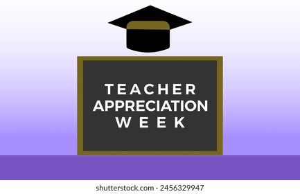 Teacher appreciation week gratitude vector illustration. Education vector template for banner, card, background.