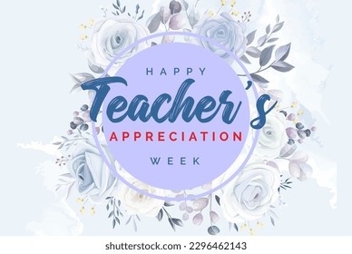 Teacher Appreciation Week, Holiday concept. Template for background, banner, card, poster, t-shirt with text inscription